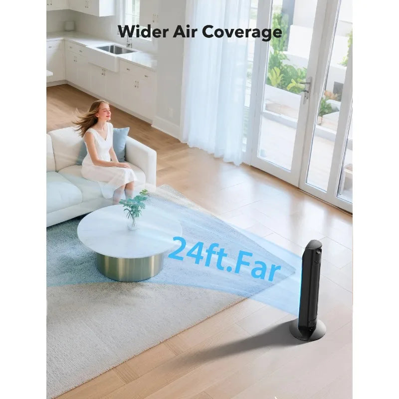 Ljustra Tower Fan for Home 36 inch Oscillating Remote Control Quiet Fan