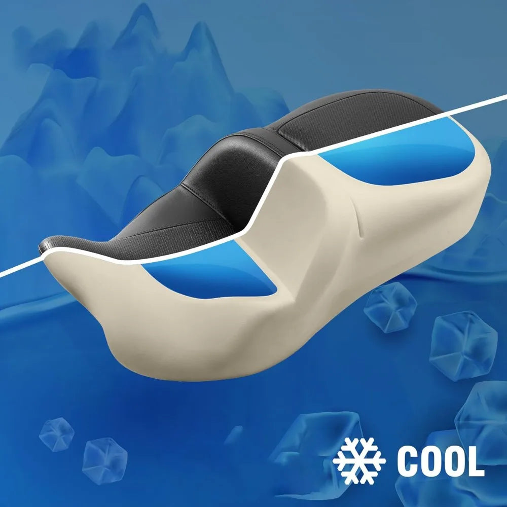 Gel Drive Motorcycle Seat Cushion for Harley Touring Models