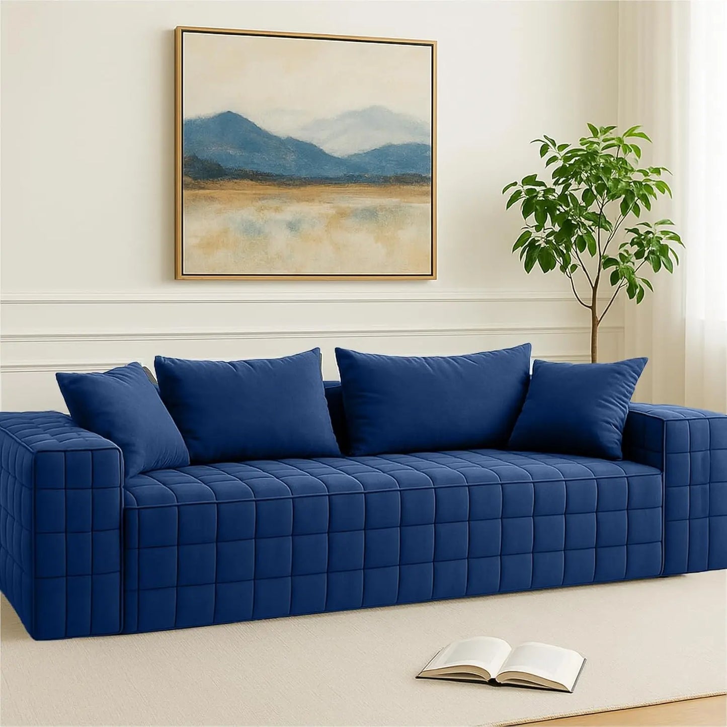 Sofa in a Box 3 Seater Memory Foam Couch for Living Room Bedroom