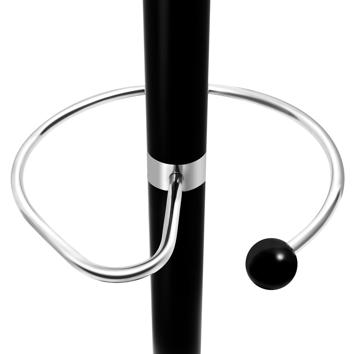 4 Tier Freestanding Clothes Rack with Hooks and Marble Base 170cm