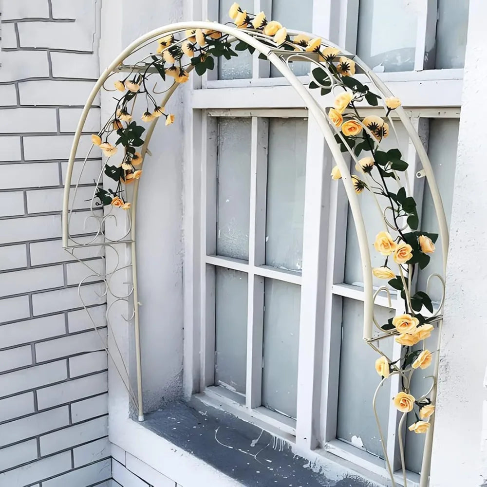 Garden Arch Trellis for Climbing Plants Metal Pergola Wall Mounted