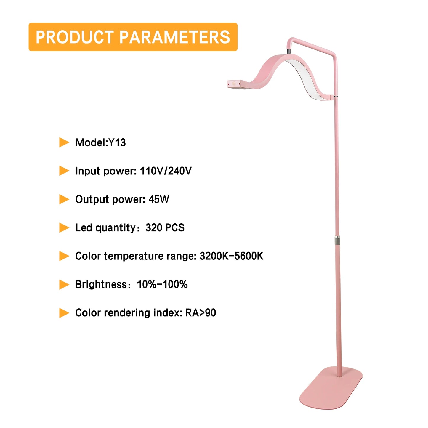 Fosoto Half-moon LED Video Light for Beauty Salon Tattoo Eyelash Work