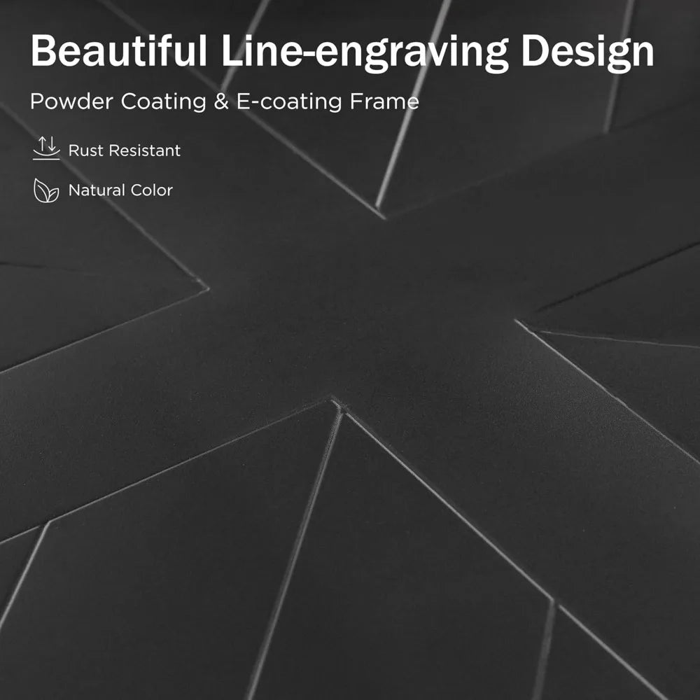 Outdoor Bar Table for 4-6 Counter Height Rectangle Metal Steel Frame