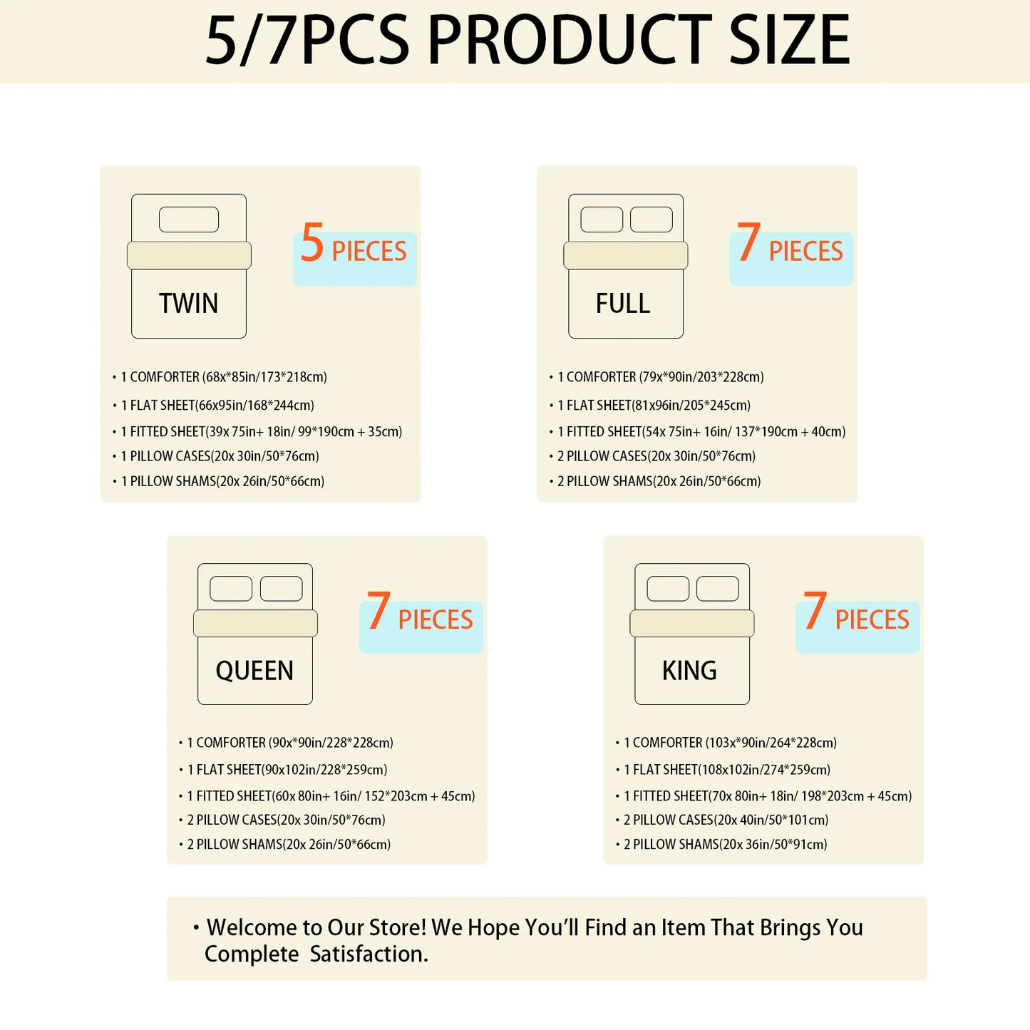 7 Piece Bed In A Bag Comforter Set Queen Stylish Solid Geometry Bedding