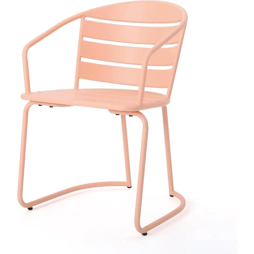 Ljustra 3-Piece Bistro Set Outdoor Iron Dining Table and Chairs