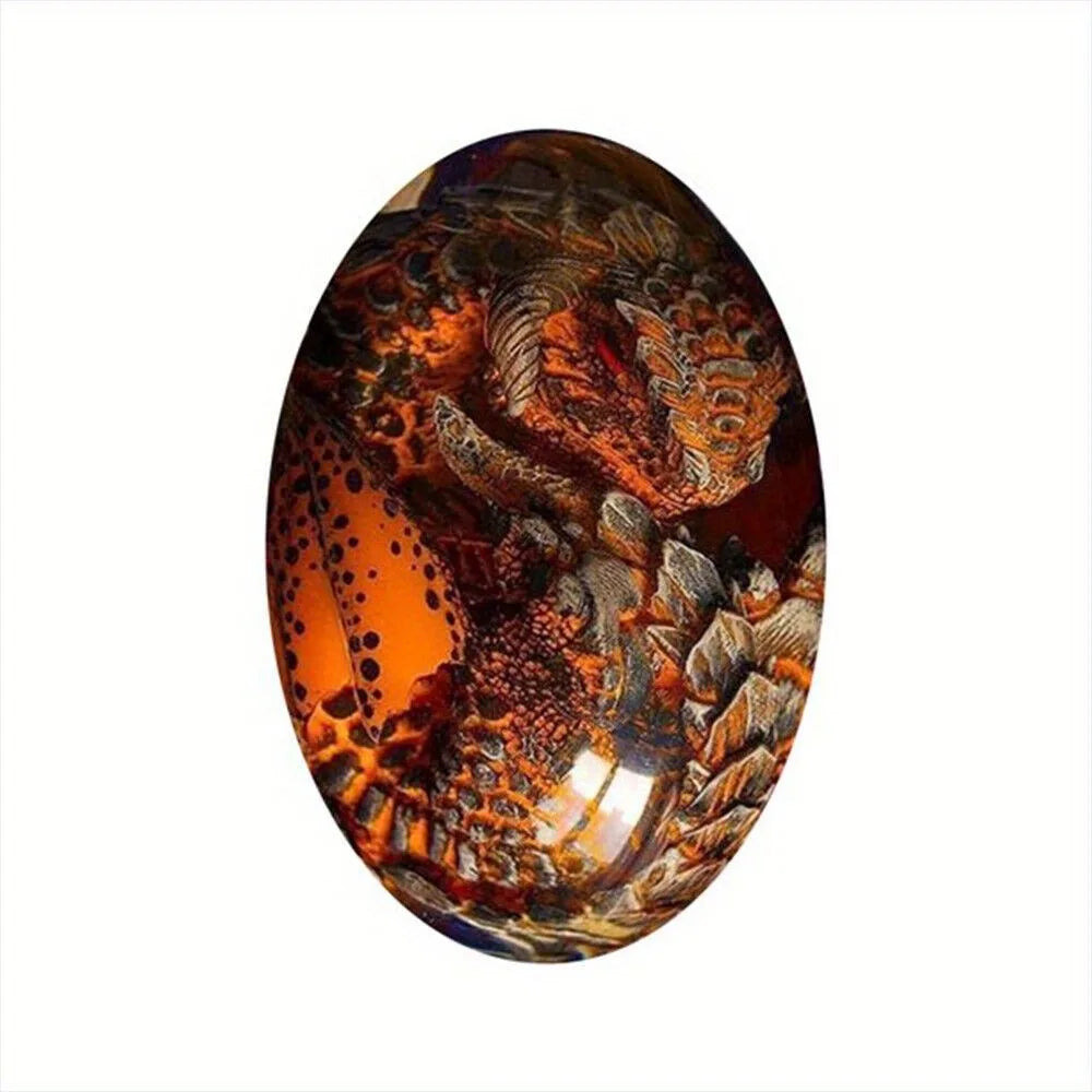 Crystal Transparent Resin Dragon Egg Lava Dinosaur Souvenir Decor