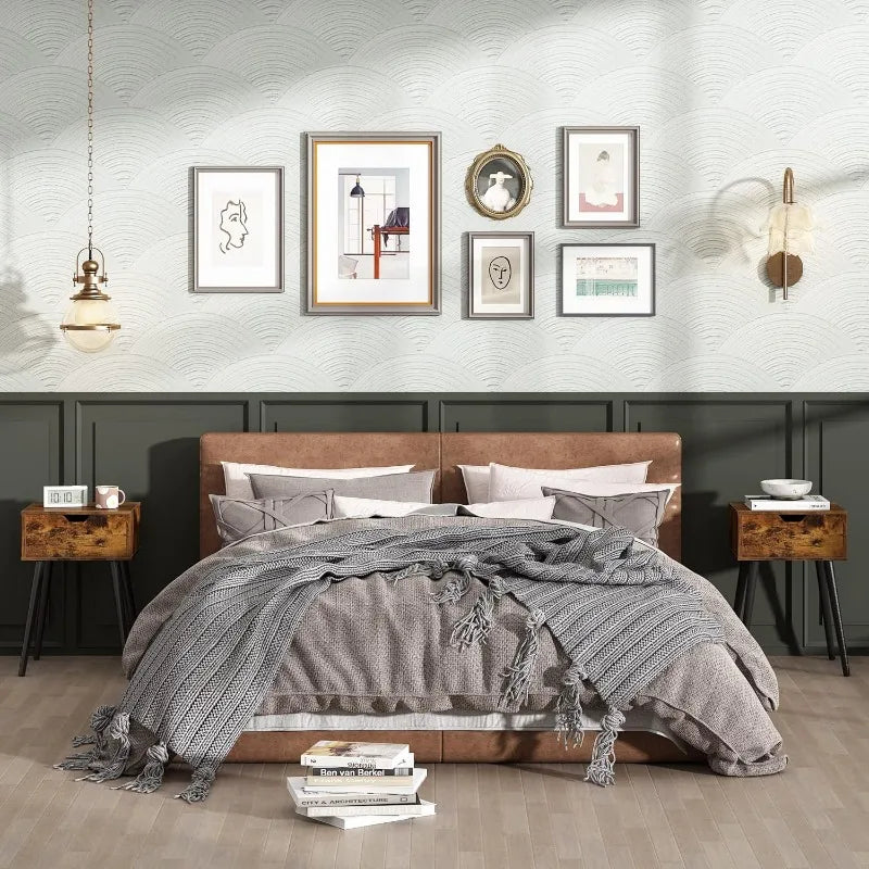 Ljustra Set of 2 Retro Nightstands Mid-Century Modern Furniture