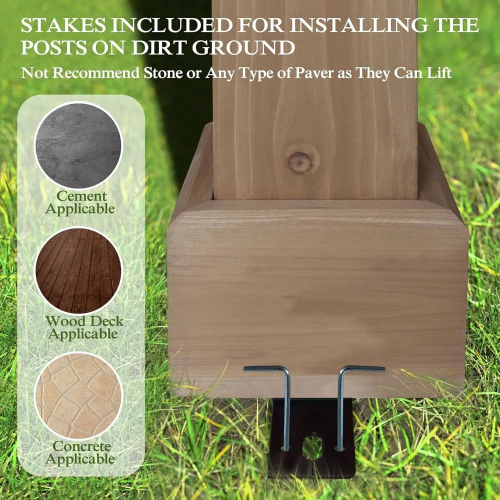 8x5 Grill Gazebo BBQ Shelter Cedar Frame Patio Canopy Outdoor Cooking