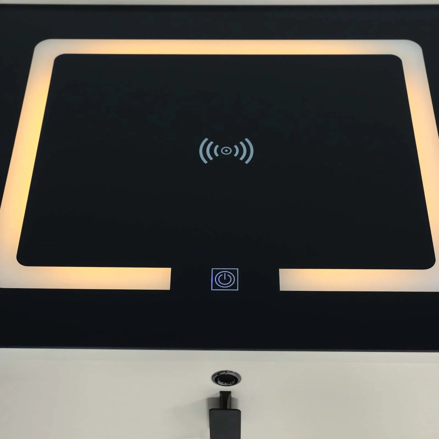 Smart Bedside Table with Bluetooth Speaker USB Wireless Charging and Light