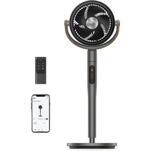 Ljustra Pedestal Fan with Remote 43'' Quiet Smart Oscillating Floor Fan