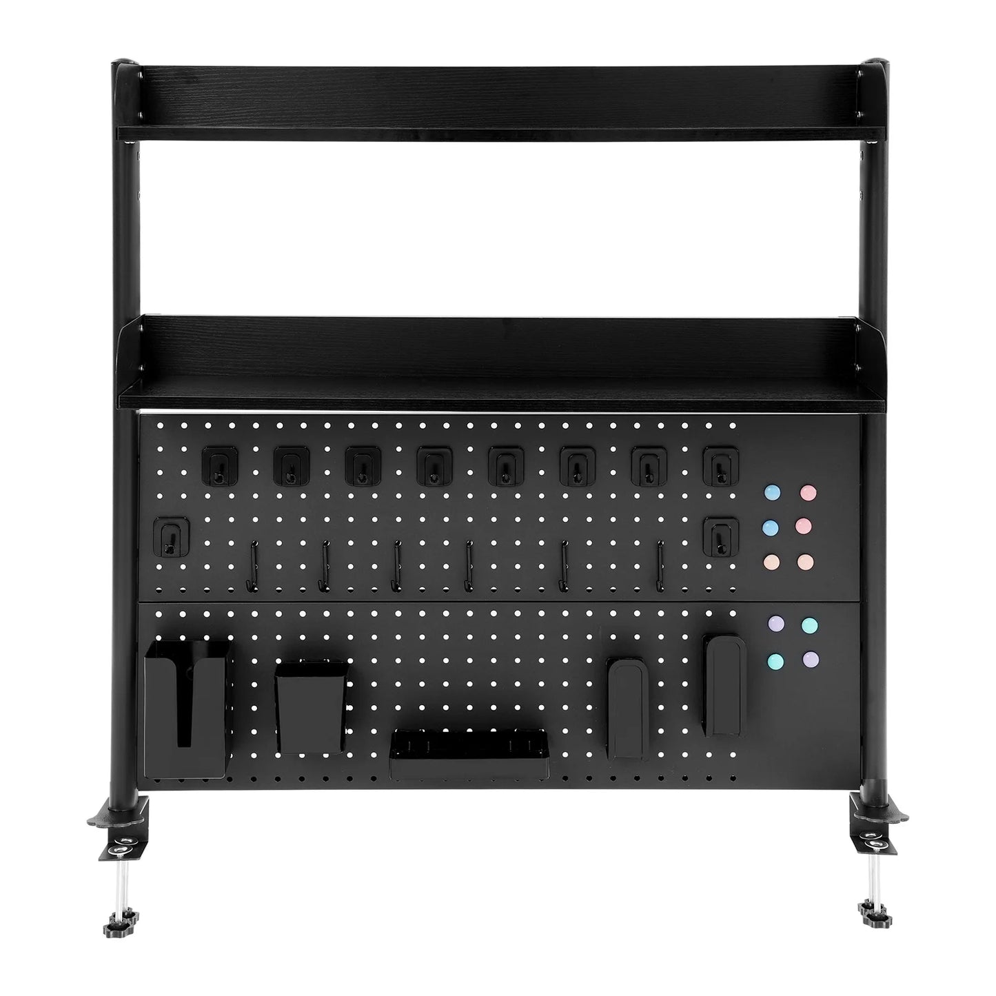 Desktop Bookshelf Clip-on Desk Organizer Modern Metal Storage Solution