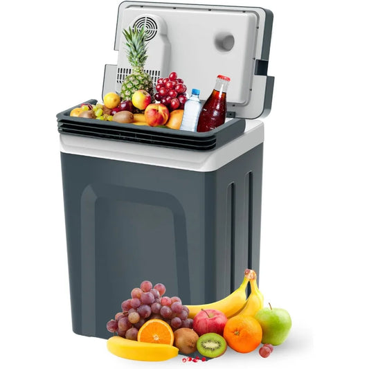 Electric Cooler and Warmer 27 Quart Portable Thermoelectric Fridge