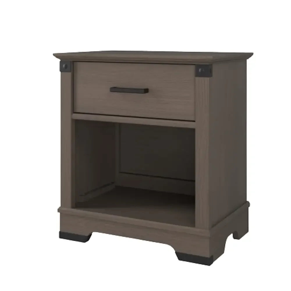 Redmond Nightstand Large Storage Drawer Sturdy Pinewood Nursery Bedroom