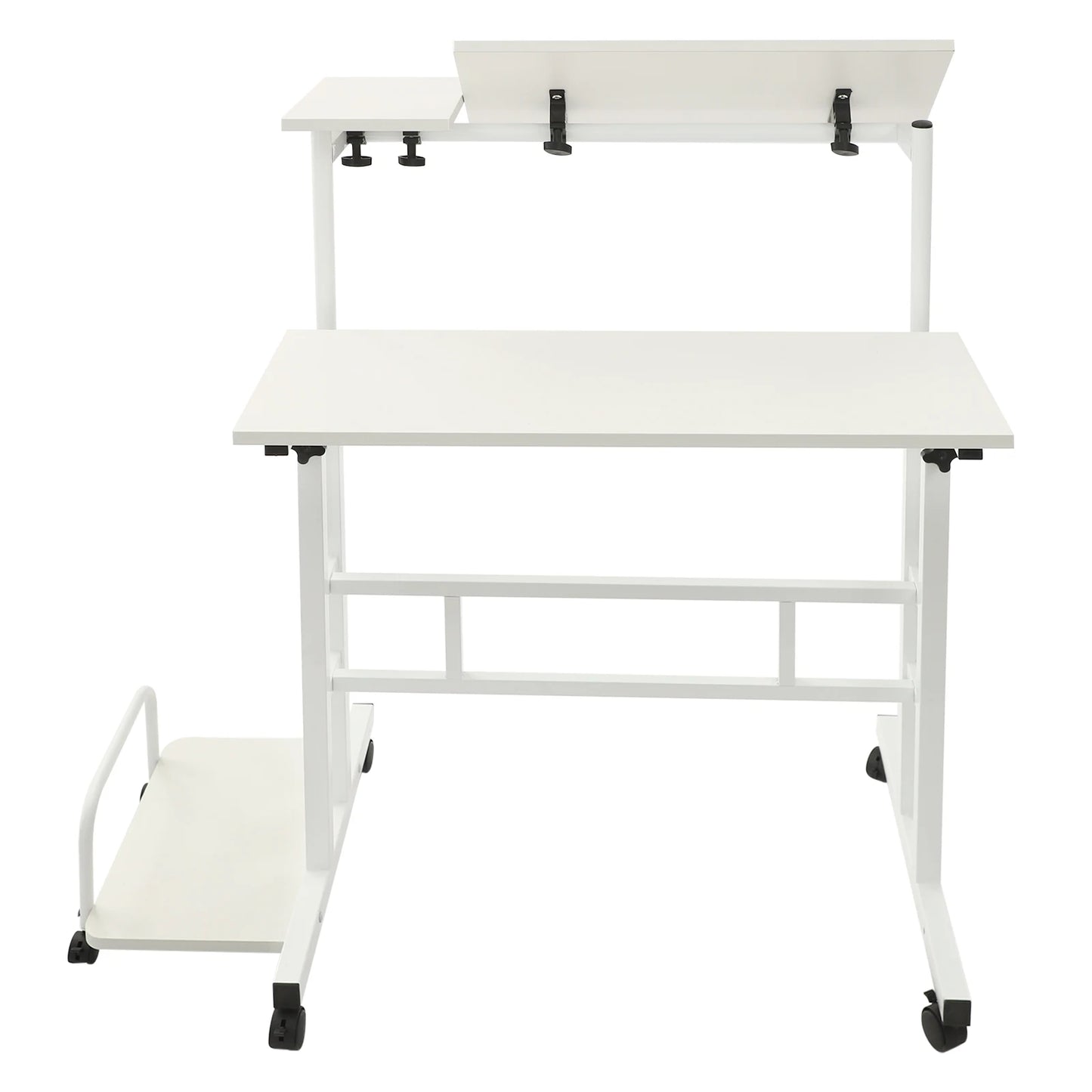 Multi Functional Foldable Desk Adjustable Computer Table with Wheels