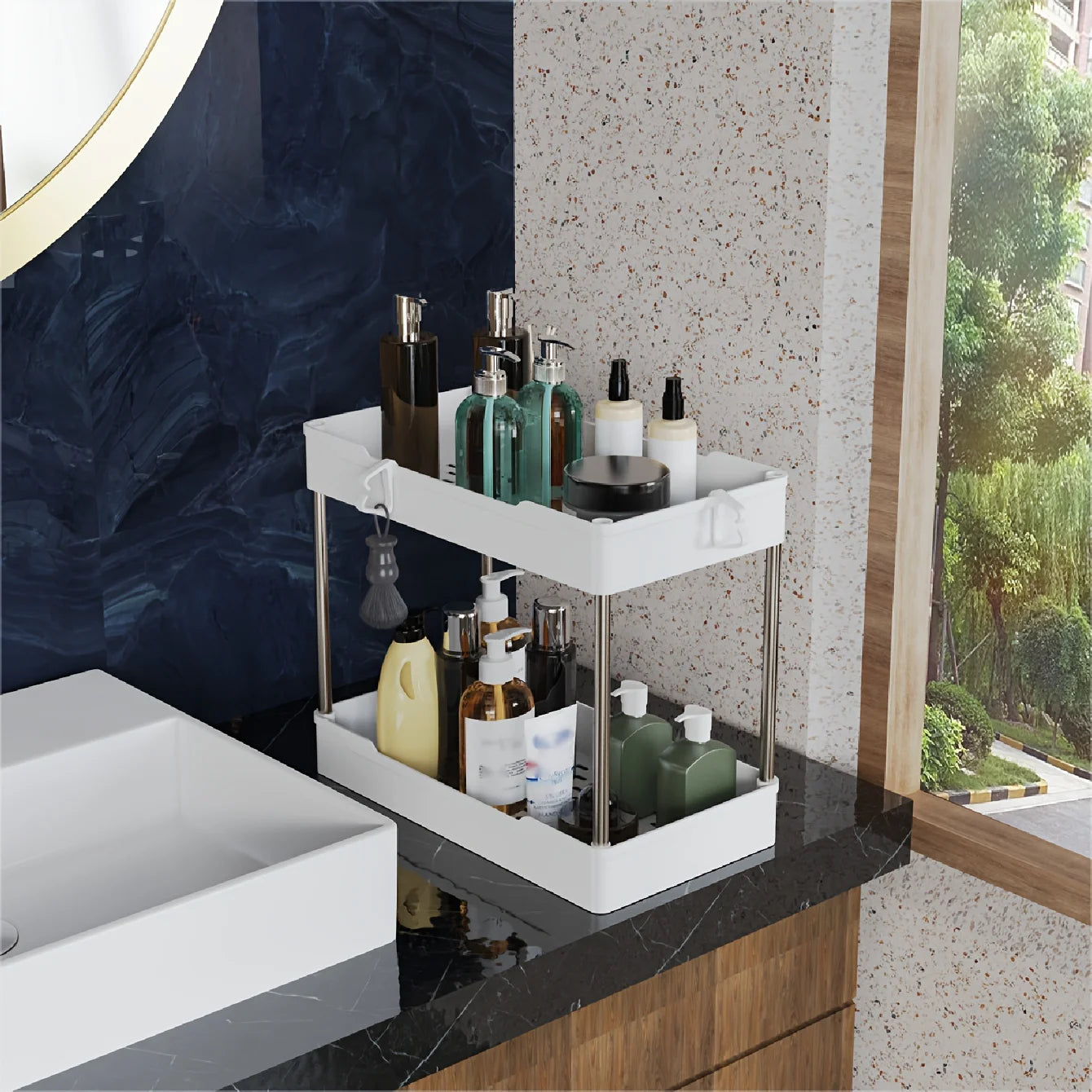 3pcs Under Bathroom Sink Organizers Storage Racks for Home Kitchen Bathroom