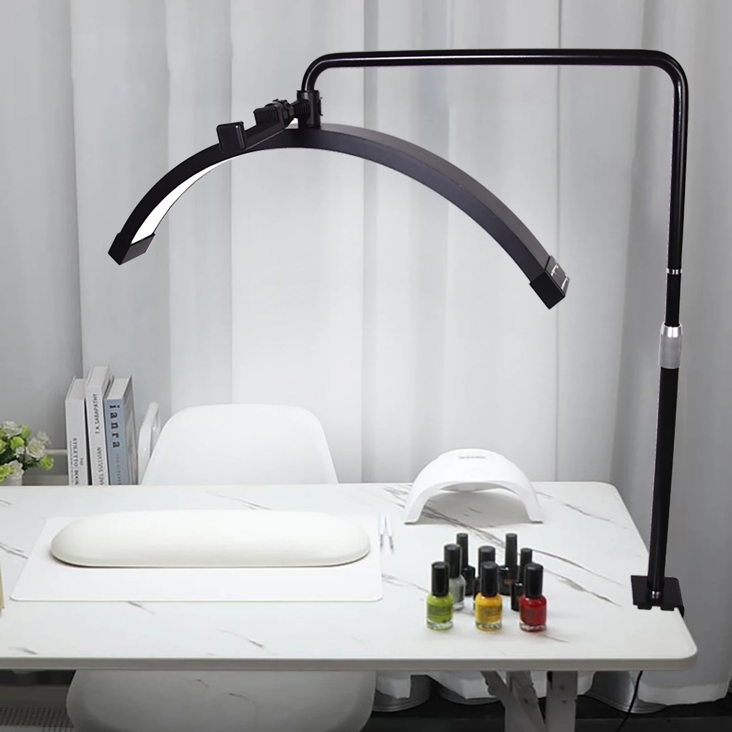 Fosoto Half-moon LED Video Light for Beauty Salon Tattoo Eyelash Work