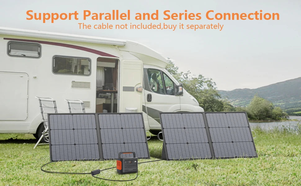 Ljustra 400W Portable Solar Panel Foldable Outdoor Activities IP67 Waterproof
