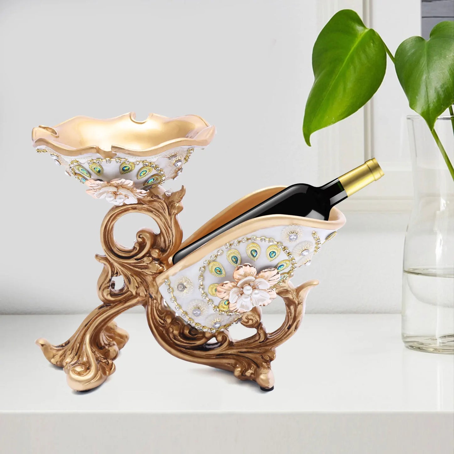 Stylish Multifunctional Wine Holder Rack for Wine Goblets and Fruits