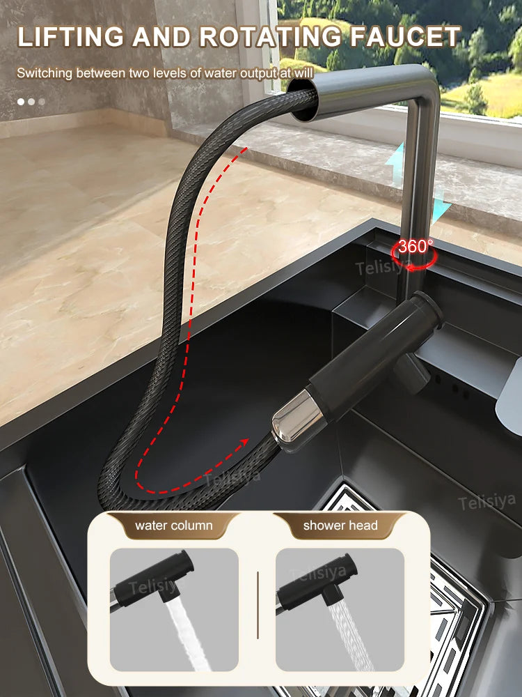 Hidden Stainless Steel Bar Sink Undermount Mini RV Washbasin Multifunctional