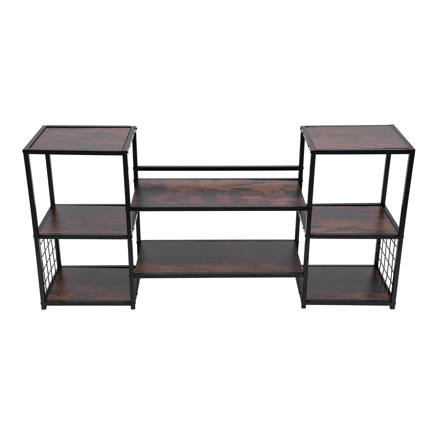 Durable MDF Iron Wine Rack 5 Shelves Stylish Storage Solution