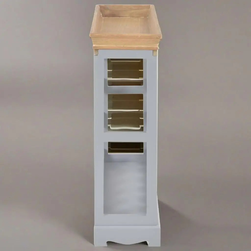 Gray Wine Cabinet Stylish Storage for Wine Bottles and Glasses