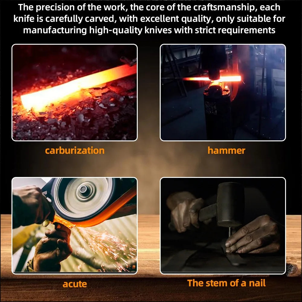 Ljustra 15pcs Chef Knife Set Stainless Steel Kitchen Knife Set with Scissors