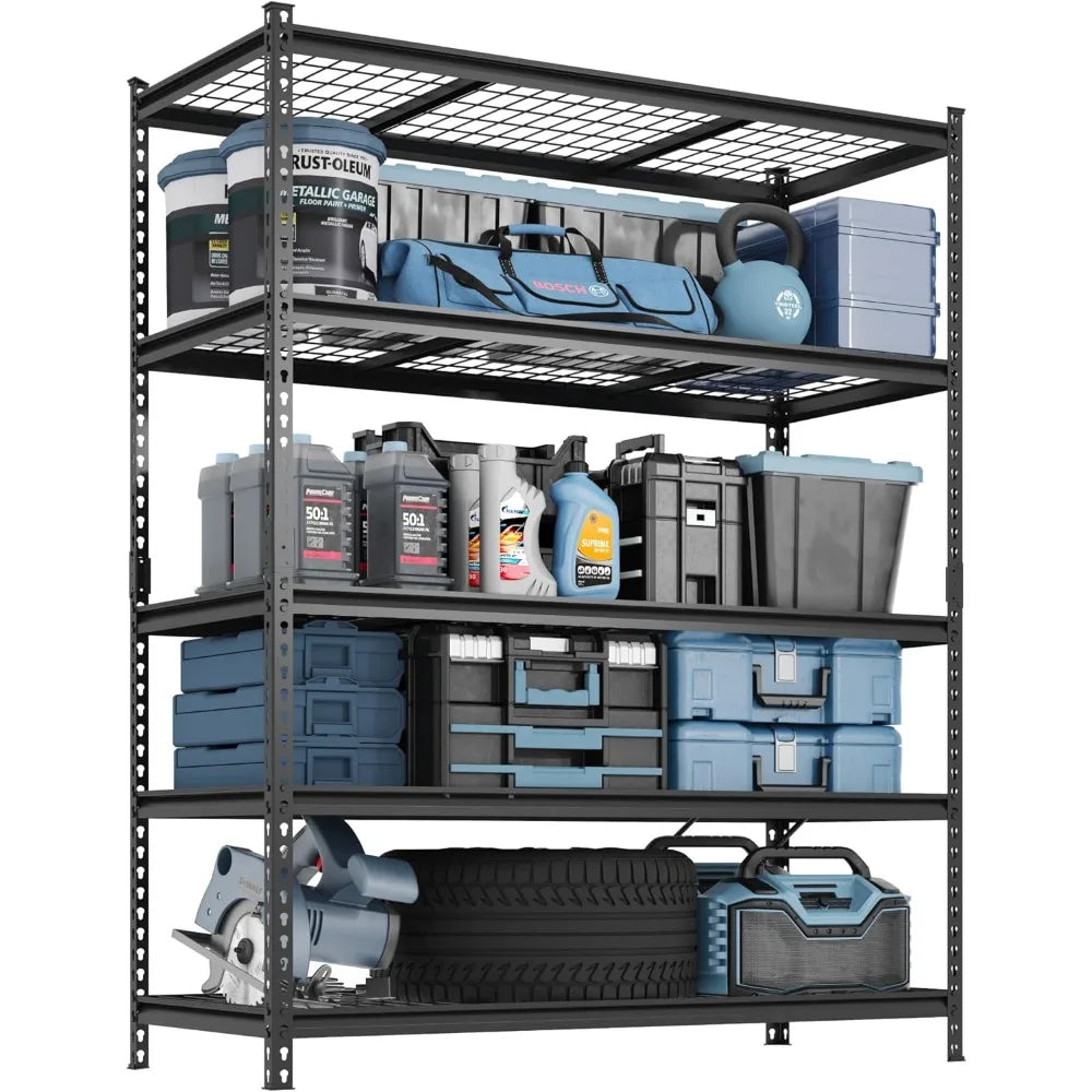 Heavy Duty Garage Shelving 2000 lbs 5-Tier Storage Industrial Shelves