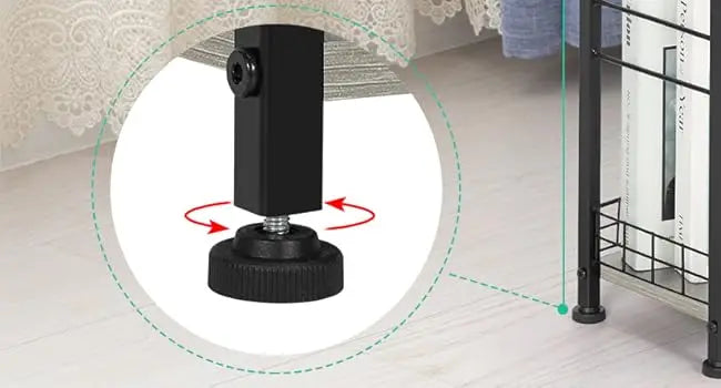 4-Tier Slim Storage Cart with Wheels Mobile Kitchen Organizer Space Saver