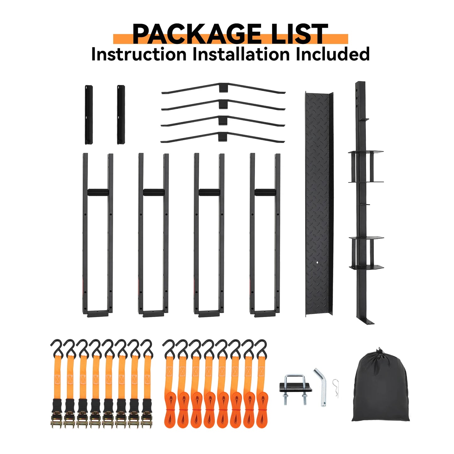 Heavy Duty 600 Lbs Dirt Bike Carrier for 2 Ebikes Motorcycle Rack