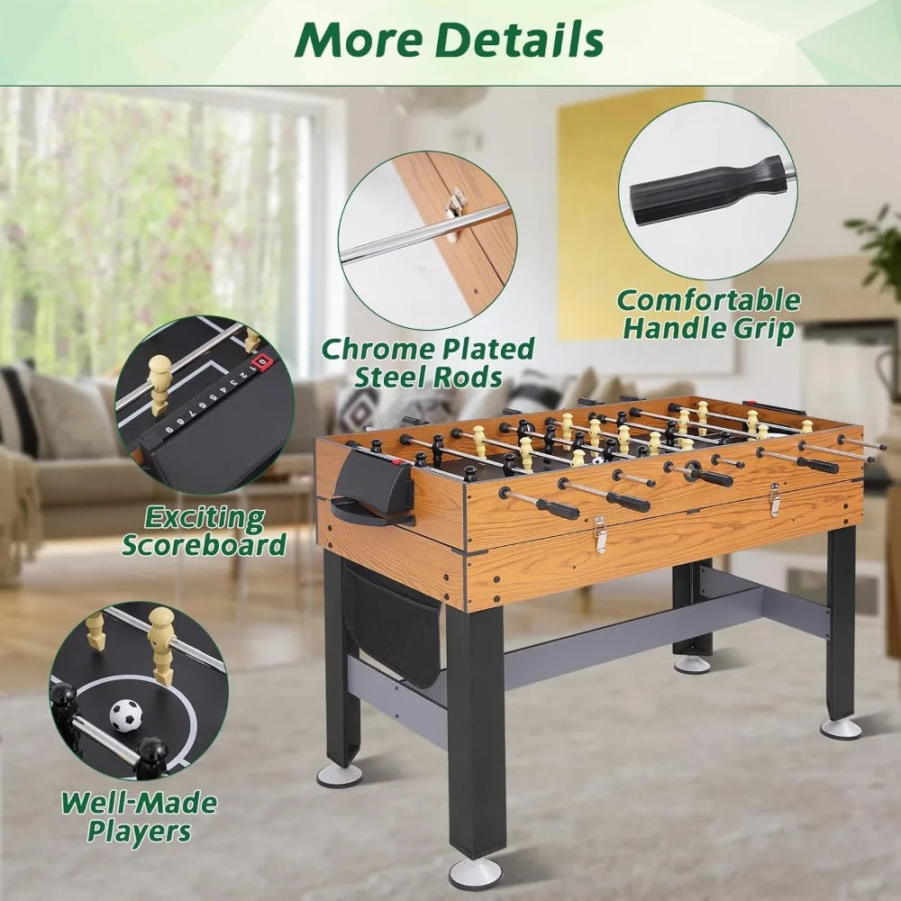 54 Inch 4 in 1 Multi Game Table Combo Games Table for Home Game Room