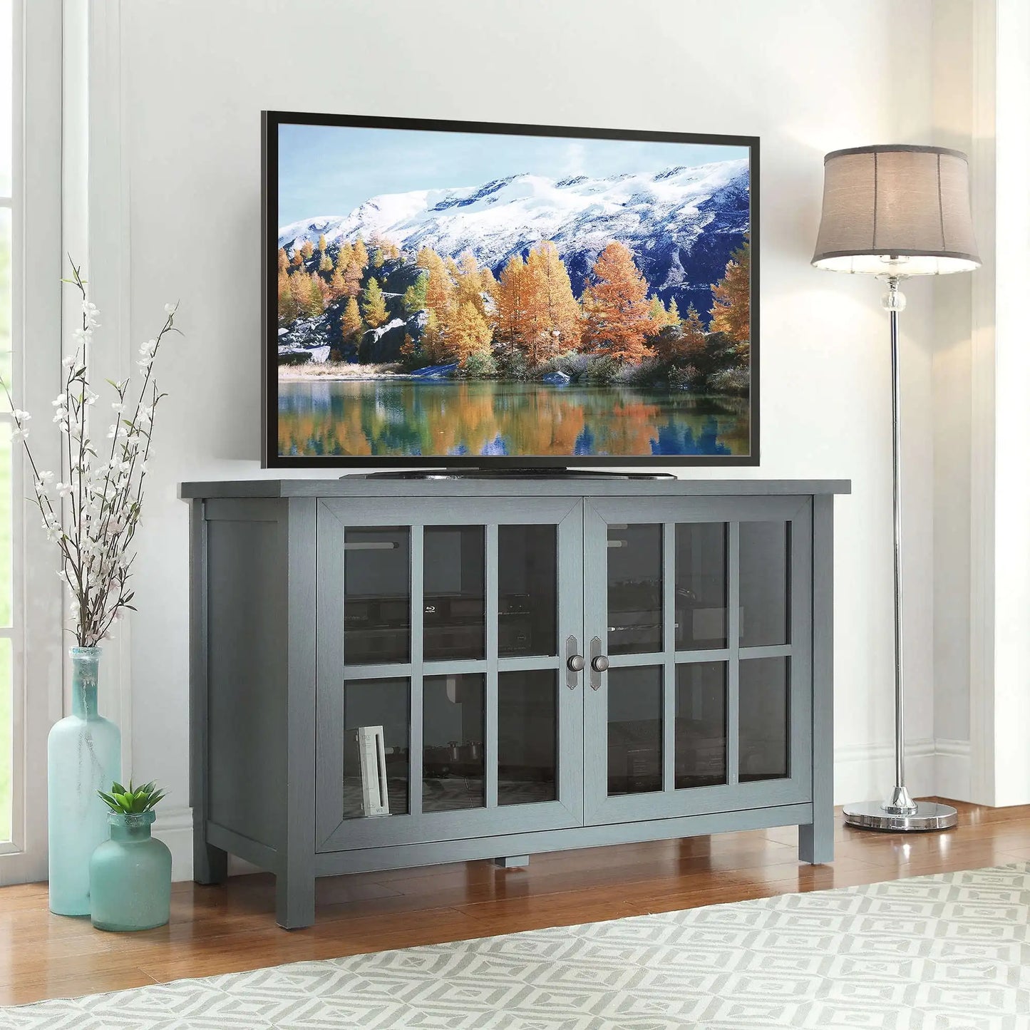 Oxford Square TV Stand for TVs up to 55 inch Modern Furniture Storage