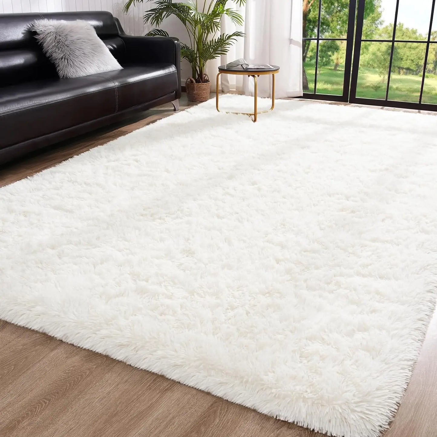 Fluffy Area Rugs for Bedroom Living Room Soft Fuzzy Non Slip Carpet