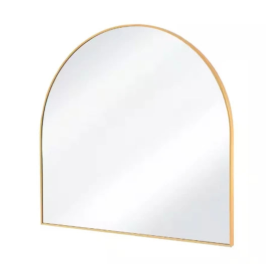 Arched Bathroom Mirror Metal Frame Modern Vanity Living Room Bedroom Decor