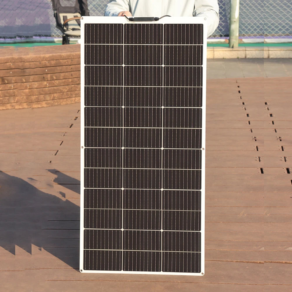 12V Solar Panel 150W 300W 450W Flexible Photovoltaic Charger for Camping