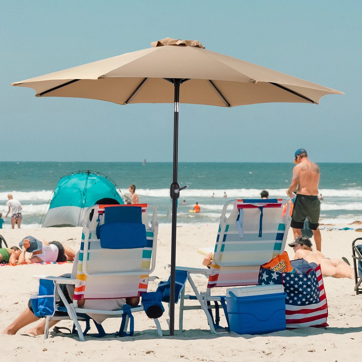 Ljustra Outdoor Patio Umbrella UV Protection Garden Umbrella for Pool