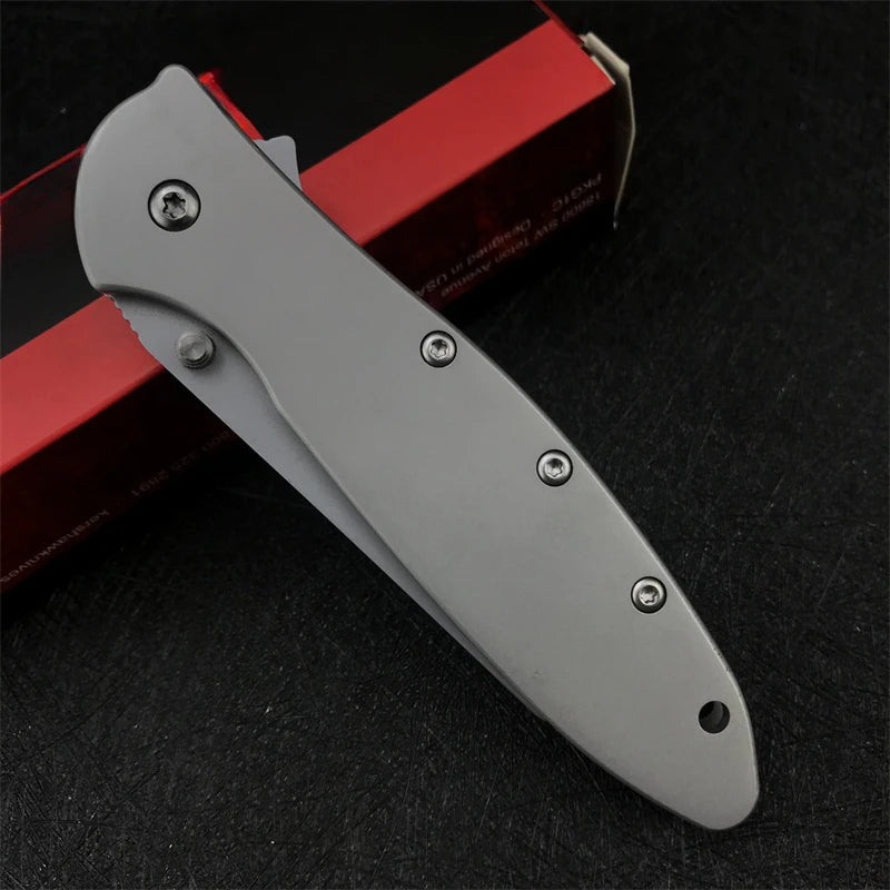 KS 1660 Tanto Blade Folding Knife EDC Multitool Camping Tactical Knife