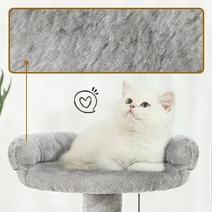 Ljustra Cat Climbing Frame Multi-Level Cat Tower with Scratching Post
