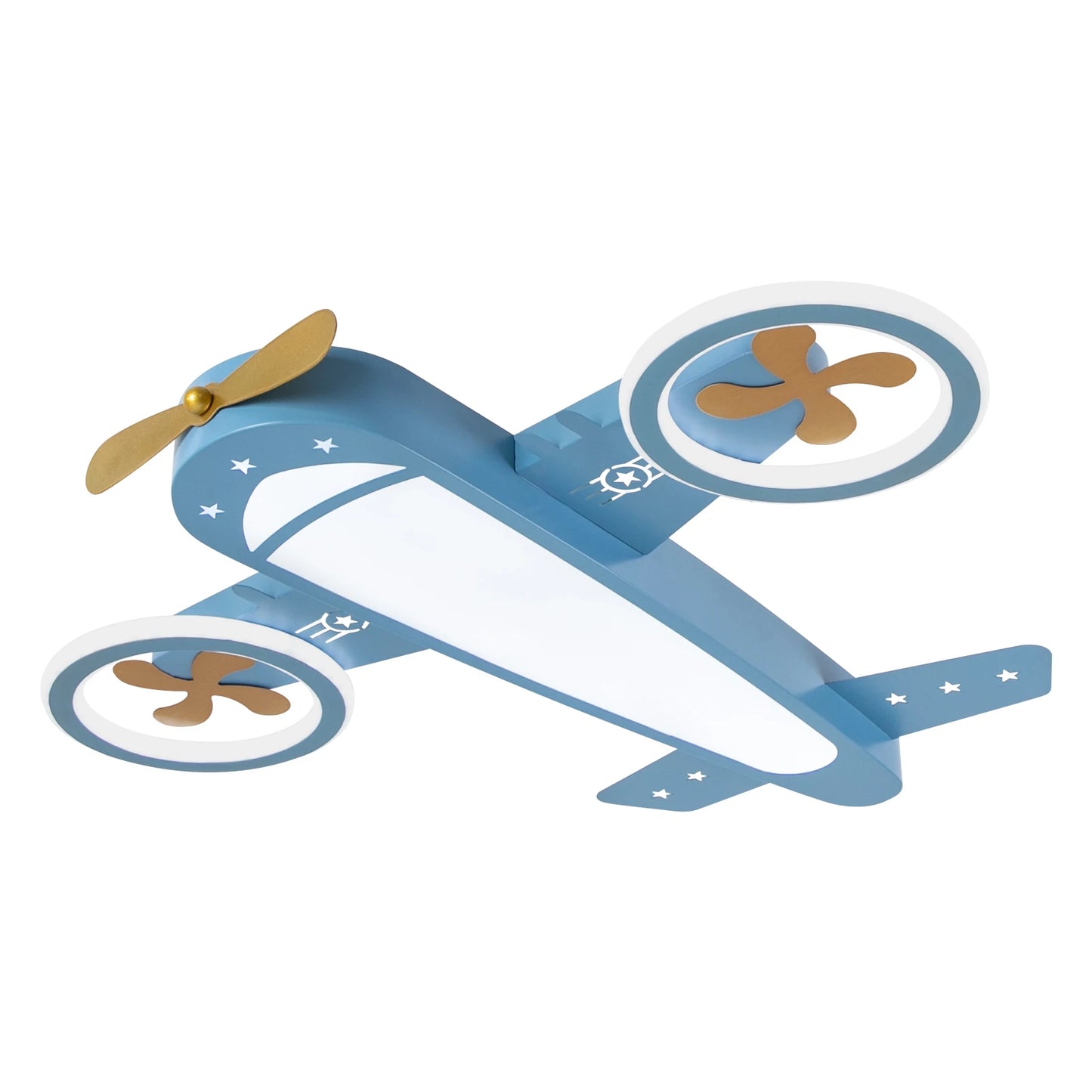 Dimmable Remote Control LED Ceiling Light Fixture with Fans for Bedroom