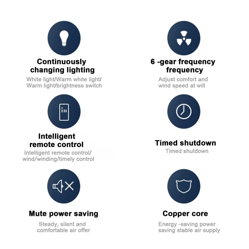 Ljustra Ceiling Fan with Light Remote Control Modern Chandelier 24"