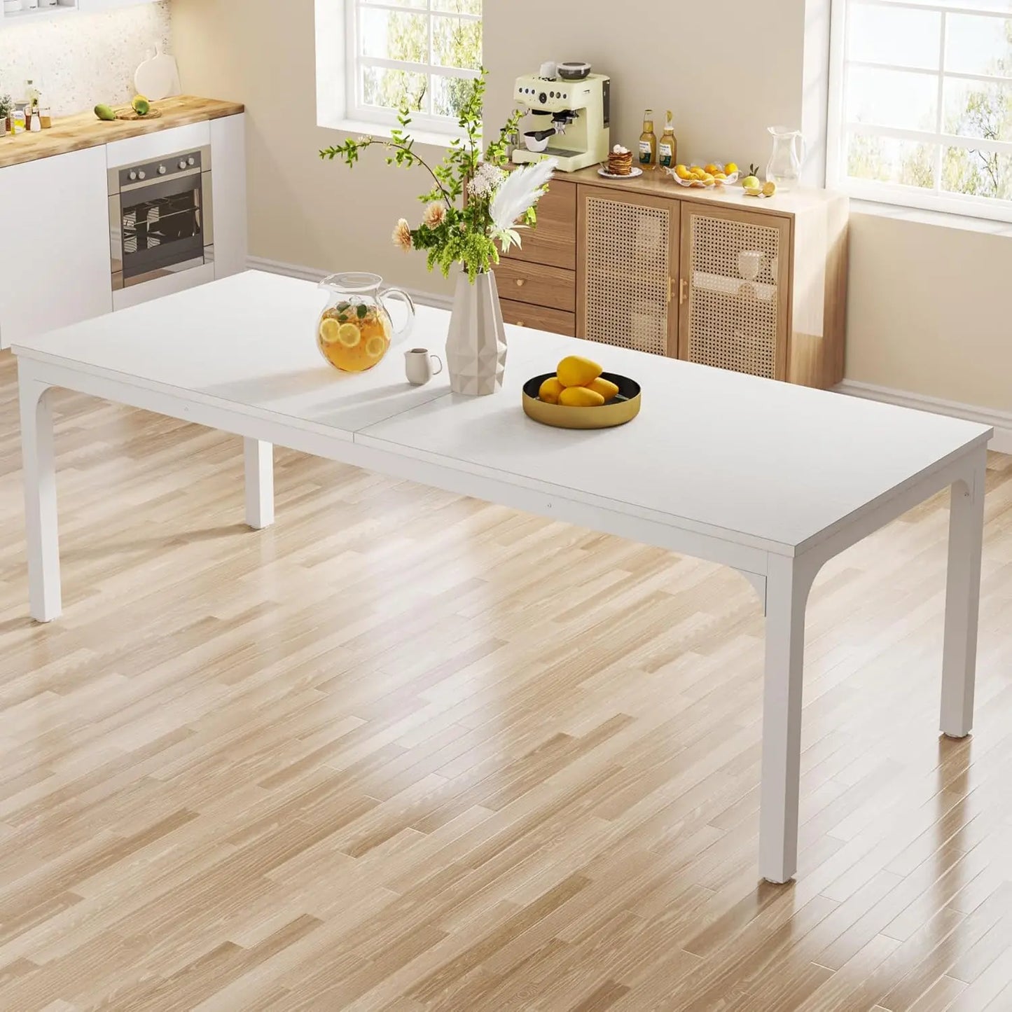 Large Rectangle Dining Table for Kitchen and Dining Room Seating