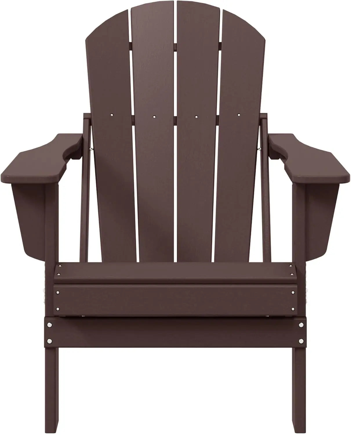 Malibu Outdoor Folding Adirondack Chair Set Durable Stylish Patio Seating