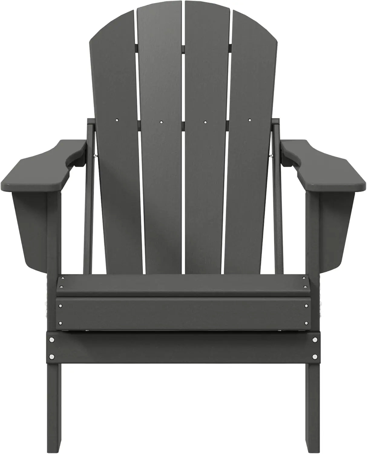 Malibu Outdoor Folding Adirondack Chair Set Durable Stylish Patio Seating