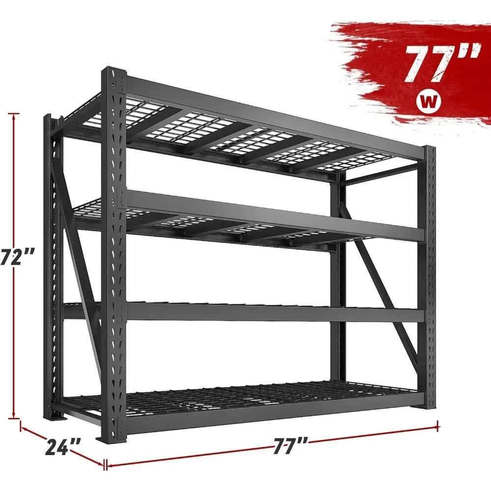 Heavy Duty Garage Shelving 8000lbs Adjustable Industrial Storage Unit