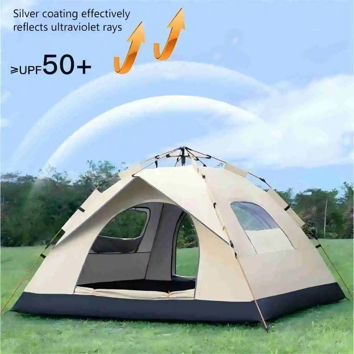 Ljustra Outdoor Sunshade Self-Driving Travel Camping Tent 4-Person