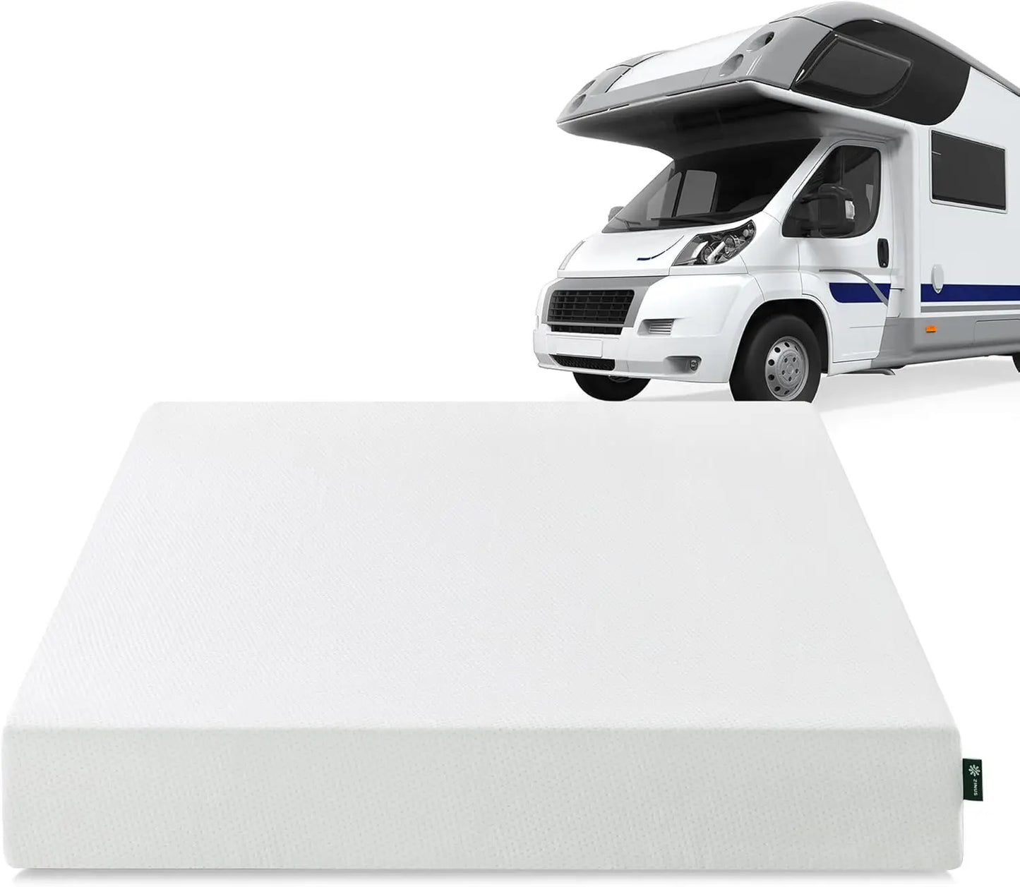 Ljustra 6 Inch Green Tea Memory Foam Mattress for Bunk Trundle Bed