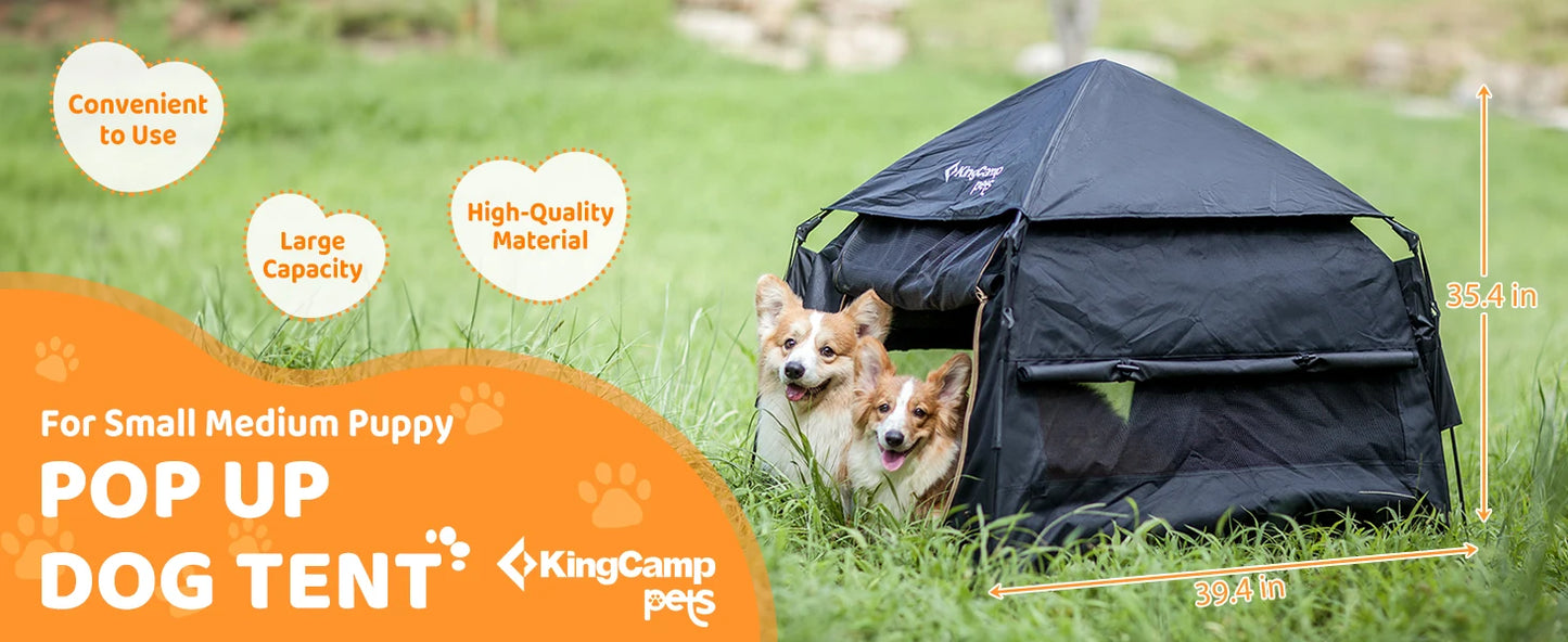 Ljustra Foldable Dog Tent Portable Playpen for Small Medium Puppies