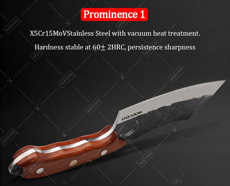 Professional Stainless Steel Kitchen Knife Set Butcher Cleaver Paring Knife