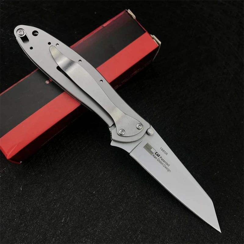 KS 1660 Tanto Blade Folding Knife EDC Multitool Camping Tactical Knife