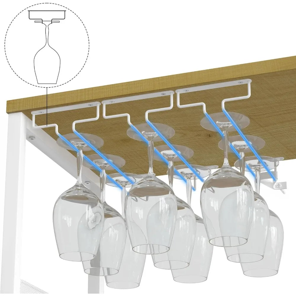 Wine Cabinet Large Storage Detachable Rack Industrial Sideboard Buffet