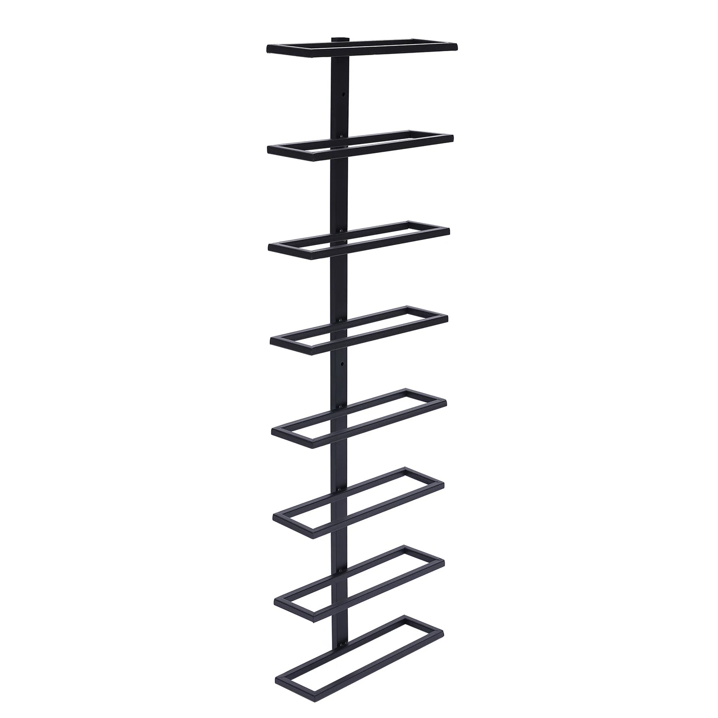 8 Layer Wall Mounted Wine Rack Detachable Storage Organizer for Home Bar